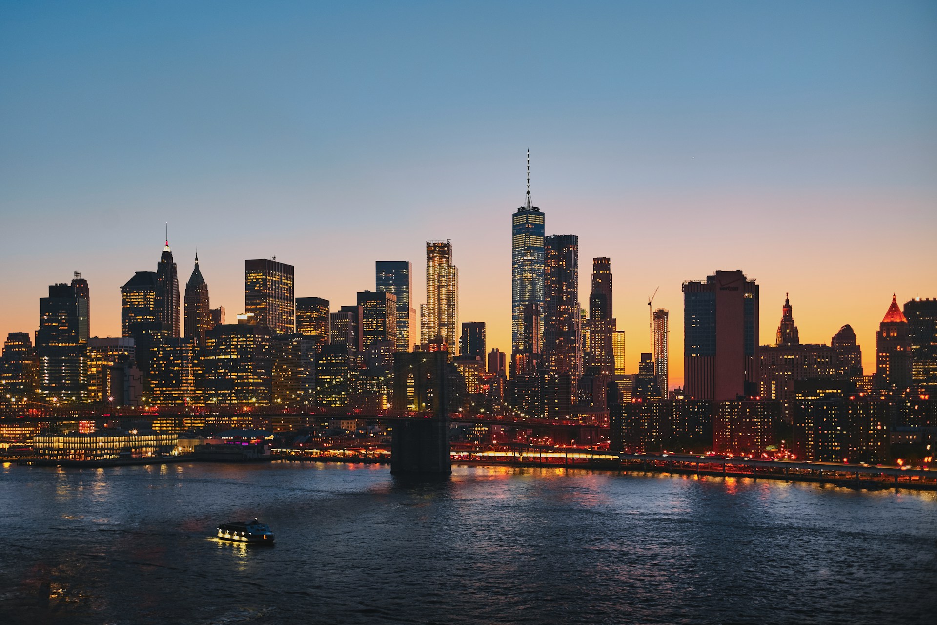 City Skyline at Sunset